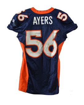 2010 Robert Ayers Game  Worn Denver Broncos Jersey 11/28/10 (Broncos LOA)